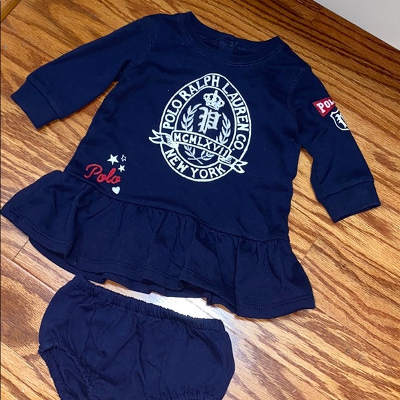 3-6 Month Baby Girl Polo RL Dress - Picture 1 of 2